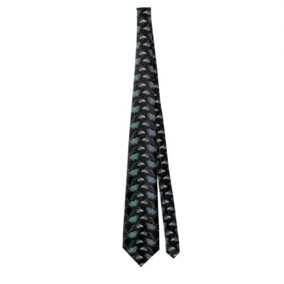 Alternative view of Conspiracy of Ravens Men's Trad Goth Pattern Mens Tie