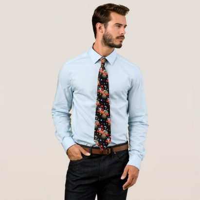 Alternative view of Cats and Kittens in UFOs, Spaceships, flying Saucers Mens Tie