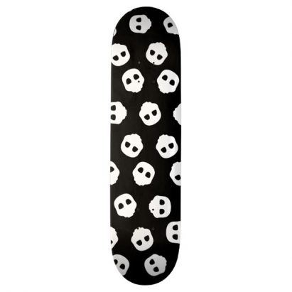 Alternative view of White Skulls Gothic Alternative Catacomb Emoji Skateboard Deck