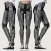 Grey Mechanical Android Futuristic Robot Leggings