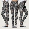 Large Grey Pattern Gothic Death Head Hawk Moth Leggings