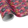 Raven Evermore Gothic Raven and Roses Wrapping Paper