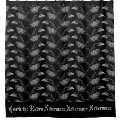 Alternative view of Conspiracy of Ravens Nevermore Nevermore Shower Curtain