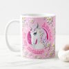 Pretty Pink Girls Personalised Unicorn Party Coffee Mug