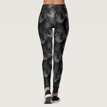 Alternative view of Screamer Haunted Lost Souls Gothic Hands Faces Leggings