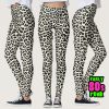 Throwback 80s Punk Snow Leopard Print Leggings