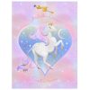 Sweet Dreams Pink Unicorn Princess Fleece Blanket