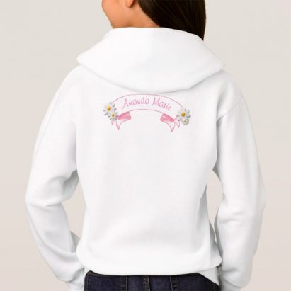 Alternative view of Girls Personalised Princess Unicorn Hoodie