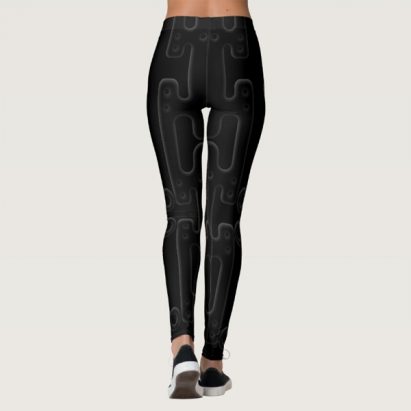 Alternative view of Black Astronaut Suit for Space Exploration Sci Fi Leggings