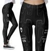 Black Astronaut Suit for Space Exploration Sci Fi Leggings