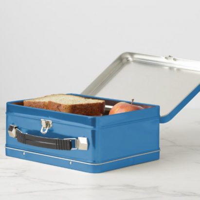 Alternative view of Big Wave Surfer Camper Van Striped Nautical Metal Lunch Box