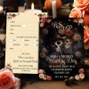 Kissing Skeletons RSVP Gothic Wedding Enclosure Card