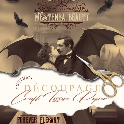 Personalised Victorian Dracula's Kiss Gothic Tissue Paper