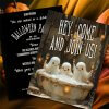 Personalised Ghosts in a Jacuzzi Hot Tub Halloween Budget Adult Invitation Postcard