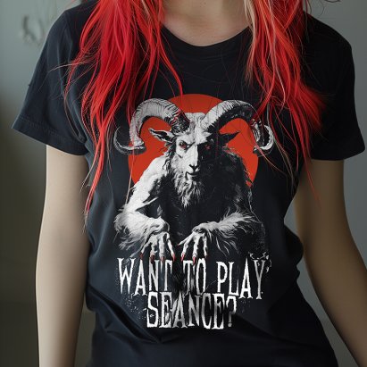 Vintage Occult Gothic Baphomet Séance 70s Horror T-Shirt