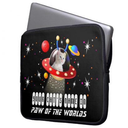 Alternative view of Put your Cat in a UFO Sci Fi Film Laptop Sleeve