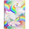 Starburst Rainbow Princess Unicorn Notebook