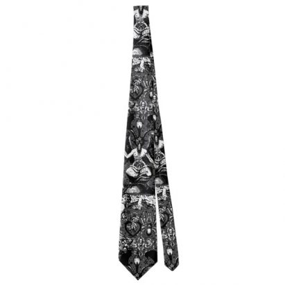 Alternative view of Baphomet Victoriana Gothic Witchy Mystical Mens Tie