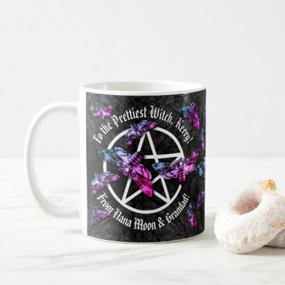 Pentagram and Death Head Hawk Moths Gift Mug
