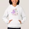 Girls Personalised Princess Unicorn Hoodie