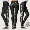 Punk Rock Witchcraft Black Pentagram Safety Pins Leggings