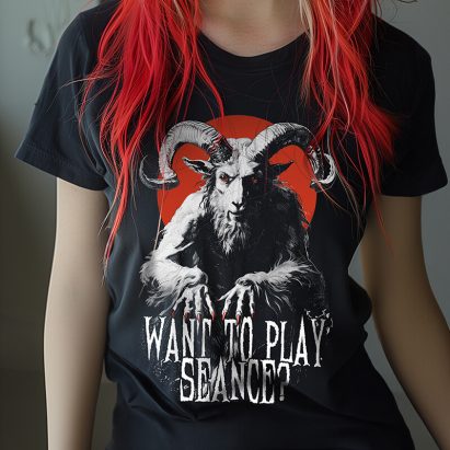 Occult Gothic Baphomet Séance 70s Horror T-Shirt