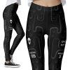 Black Astronaut Suit for Space Exploration Sci Fi Leggings