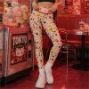 Kawaii Pink Sushi & Lucky Maneki Neko Leggings