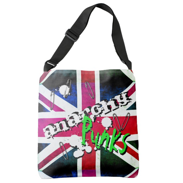 Anarchy Punk's Not Dead Union Jack Crossbody Bag