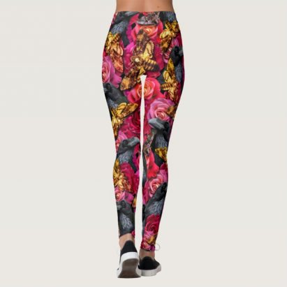 Alternative view of Large Gothic Death Head Hawk Moth Leggings