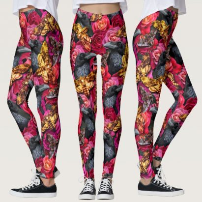 Large Gothic Death Head Hawk Moth Leggings