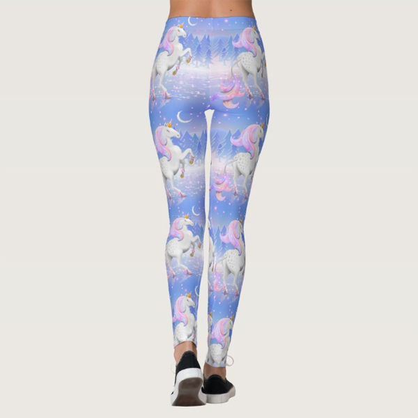 Unicorn Frozen Princess of the Forest Leggings - Image 2