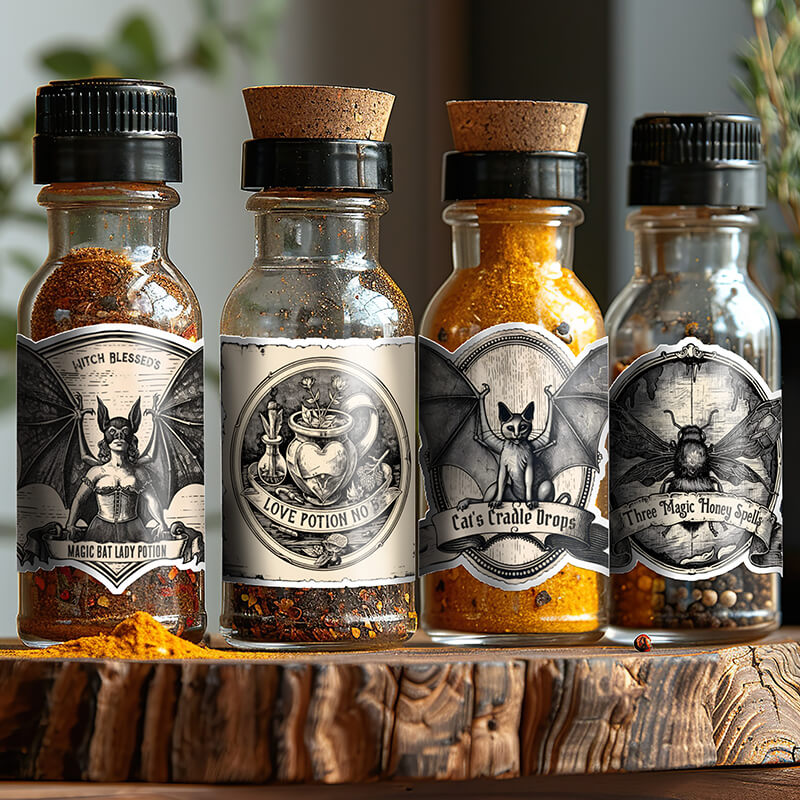 Witch's Pantry Spice Label Potion Bottle Stickers - Image 2