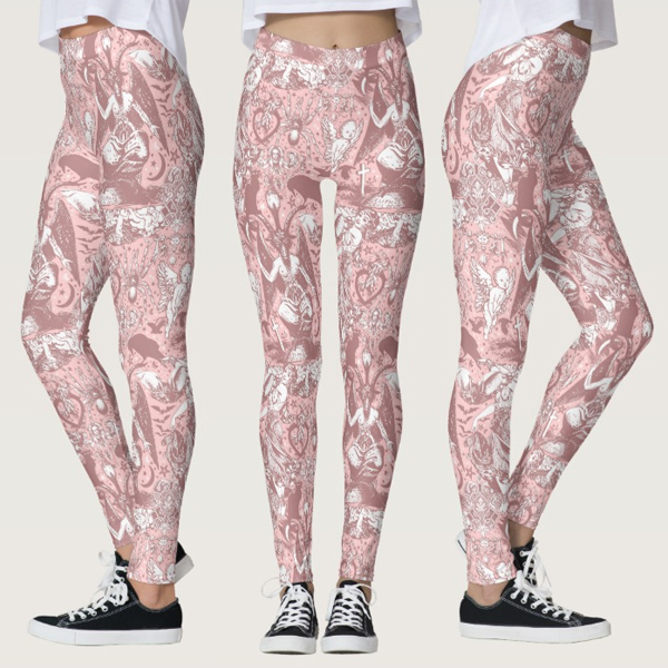 Pastel Goth Witchy Gothic Victorian Goth Baphomet Leggings