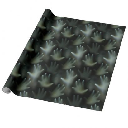 Alternative view of Screamer Haunted Lost Souls Gothic Hands Wrapping Paper