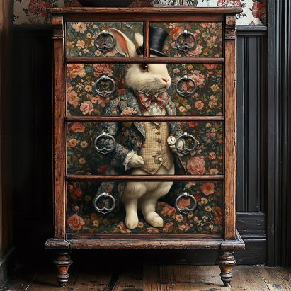 Alice in Wonderland White Rabbit Tissue Paper