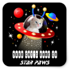 Personalised Your cats name and picture in a Sci-Fi Sticker